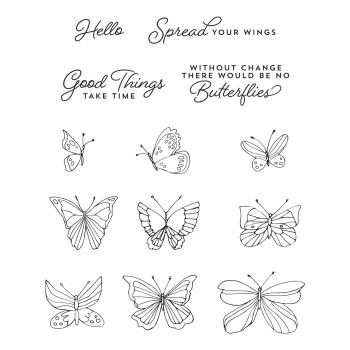 Spellbinders Stempelset "Whimsical Butterfly"