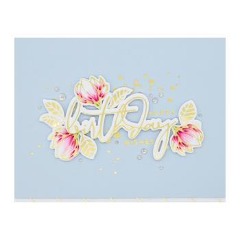 Spellbinders Hotfoil Plate - Magnolia Bouquet Glimmer