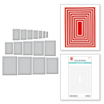 Spellbinders Die "Precision Layering A2 A Etched" Stanzschablone