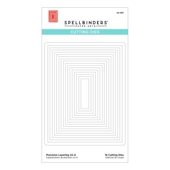 Spellbinders Die "Precision Layering A2 A Etched" Stanzschablone