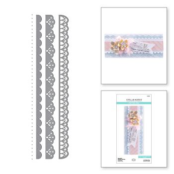 Spellbinders Die " Romantic Slimline Borders Etched" Stanzschablone