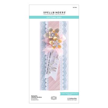Spellbinders Die " Romantic Slimline Borders Etched" Stanzschablone