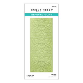 Spellbinders Embossingfolder "Carved Tile" - Prägefolder