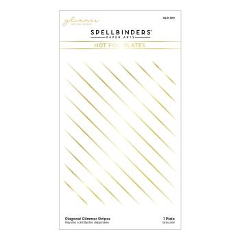 Spellbinders Hot Foil Diagonal Glimmer Stripes Glimmer