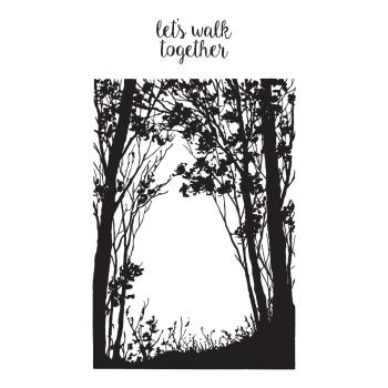 Spellbinders Stempelset "Forest Silhouette"