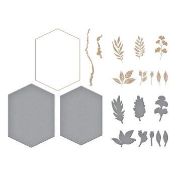 Spellbinders Hot Foil Geo Foliage Glimmer Hot Foil Plate & Die