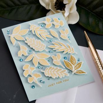 Spellbinders Hot Foil Geo Foliage Glimmer Hot Foil Plate & Die