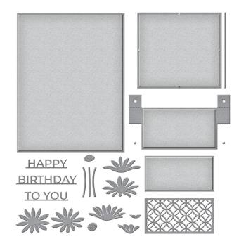 Spellbinders Die "Daisy Delight Garden Shutters A2 Card Base " Stanzschablone
