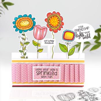 Polkadoodles Stempel "Hello Friend" Clear Stamp-Set