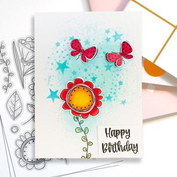 Polkadoodles Stempel "Hello Friend" Clear Stamp-Set