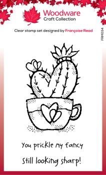 Woodware Heart Cactus  Clear Stamps - Stempel 
