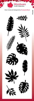 Woodware House Plant Leaves  Clear Stamps - Stempel 