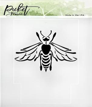 Picket Fence Studios Bee Happy  Stencil - Schablone