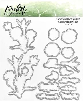 Picket Fence Studios Carnation Flower Garden  Die (F-162D)