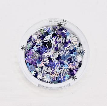 Picket Fence Studios Purple Snow  Sequin Mix - Streuteile 