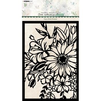 Studio Light - Schablone - Jenine's mindful art mask schablone Open flower bouquet