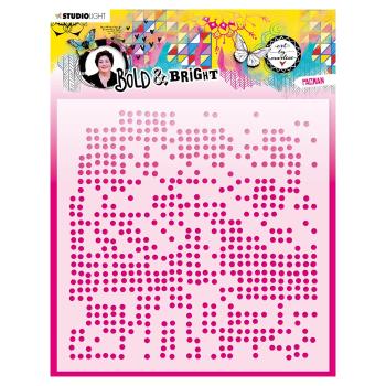 Studio Light - Schablone -  Bold - Bright mask stencil Pacman