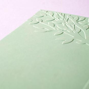 Vaessen Creative - Embossingfolder " Prägefolder Baumstamm mit Blättern" - Prägefolder