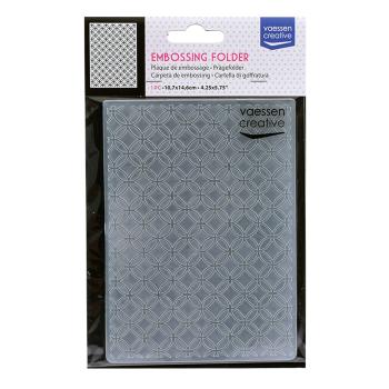 Vaessen Creative - Embossingfolder "überschneidende Kreise" - Prägefolder
