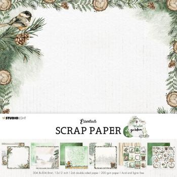 Studio Light - Designpapier - Winter garden scrap set Background paper