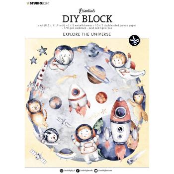 Studio Light - Essentials DIY block Explore the universe Stanzteile, Designpapier
