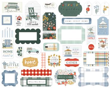 Carta Bella "Carta Bella " Ephemera Frames & Tags