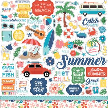 Echo Park "Endless Summer" 12x12" Element Stickers