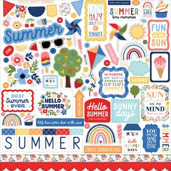 Echo Park "My Favorite Summer" 12x12" Element Stickers