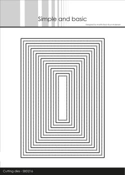 Simple and Basic " Single Pierced Rectangle Cutting " Stanze -  Die