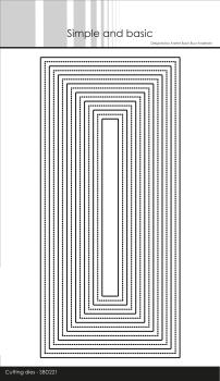 Simple and Basic " Single Pierced Slimcard Cutting " Stanze -  Die