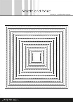 Simple and Basic " Single Pierced Square Cutting " Stanze -  Die