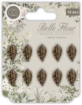 Craft Consortium Belle Fleur Metal Charms Leaf
