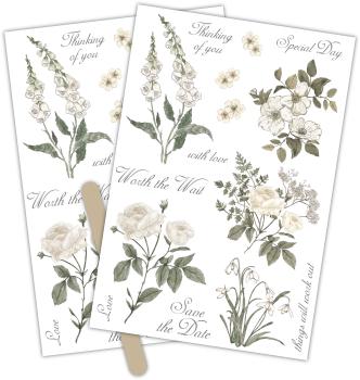 Craft Consortium Belle Fleur Rub On Transfers  