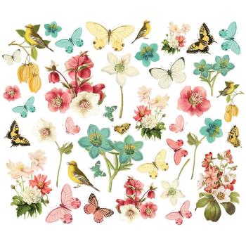  Vintage Cottage Fields Floral   Bits & Pieces -  Stanzteile