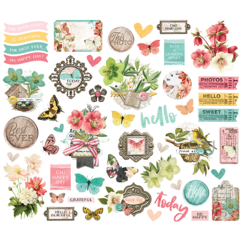  Vintage Cottage Fields   Bits & Pieces -  Stanzteile