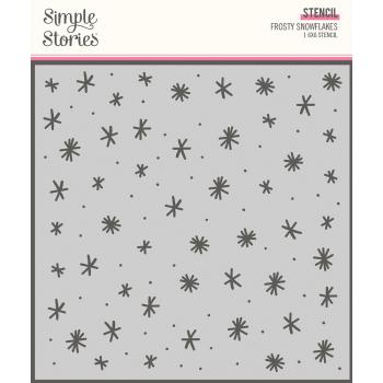 Simple Stories Simple  Feelin' Frosty Stencil Frosty Snowflakes  - Schablone