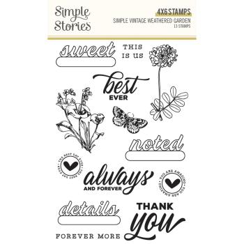 Simple Stories - Simple Vintage Weathered Garden - Clearstamp - Stempel