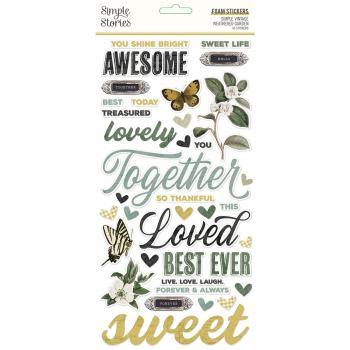 Simple Stories -  Simple Vintage Weathered Garden  - Foam Stickers 