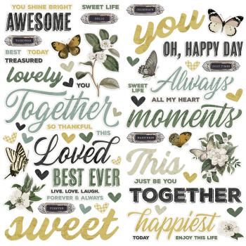 Simple Stories -  Simple Vintage Weathered Garden  - Foam Stickers 