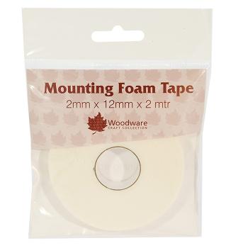 Woodware Mounting Foam Tape 2mm White (WW2344) 