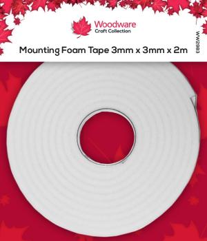 Woodware Mounting Foam Tape 3mm White (WW2983) 