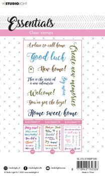 Studio Light - Clear Stamp Sentiments/Wishes Home Clear Stamps (SL-ES-STAMP180)