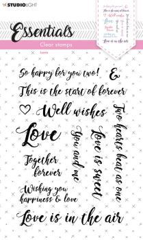 Studio Light - Clear Stamp io Light Sentiments/Wishes Love Clear Stamps (SL-ES-STAMP179)