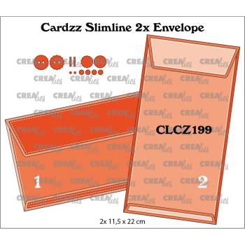 Crealies - Cardzz stanzschablone slimline 2x Envelope 