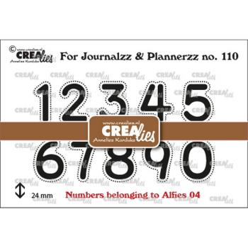 Crealies - For Journalzz - Plannerzz stamps Numbers Nr.110 