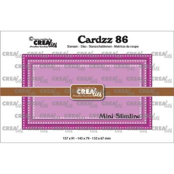 Crealies - Cardzz Mini Slimline F mit Kreuzstich 