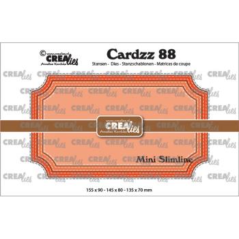 Crealies - Cardzz Mini Slimline H Ticket mit Doppelstich 