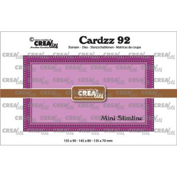 Crealies - Cardzz Mini Slimline L mit kleinen Quadraten 