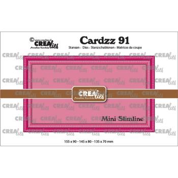 Crealies - Cardzz Mini Slimline K mit kleinen Streifen 