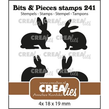 Crealies - Bits - Pieces Stempel Rabbits/Hares Silhouettes Solid 